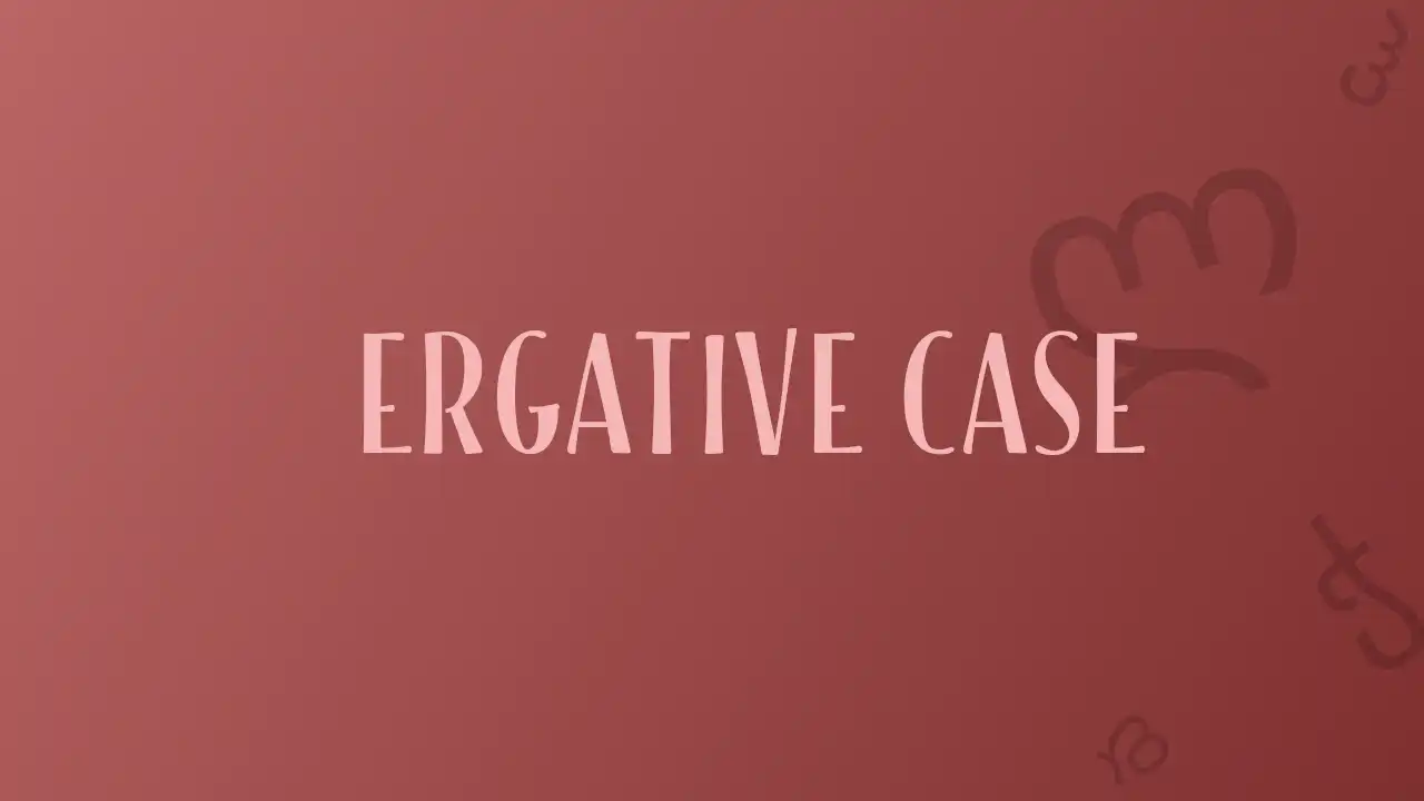 The Georgian Ergative Case Explained